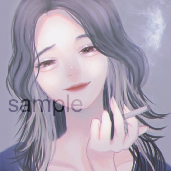 エモいアイコン描きます 絵柄指定可能！空気感のあるエモいアイコンでアイキャッチ！ イメージ4