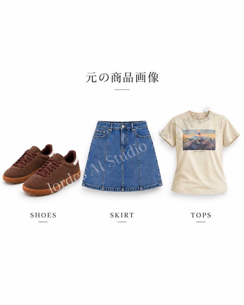 商品画像からAIモデル着用イメージを制作します 撮影なしで商品の着用イメージをわかりやすく表現 イメージ2