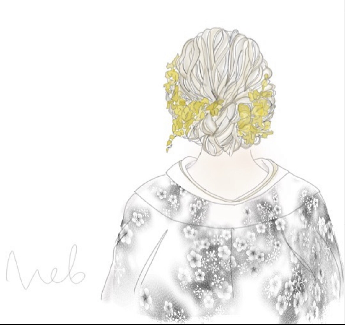 ヘアアレンジのイラスト書きます ヘアアレンジをイラストでも残しませんか？ イメージ2
