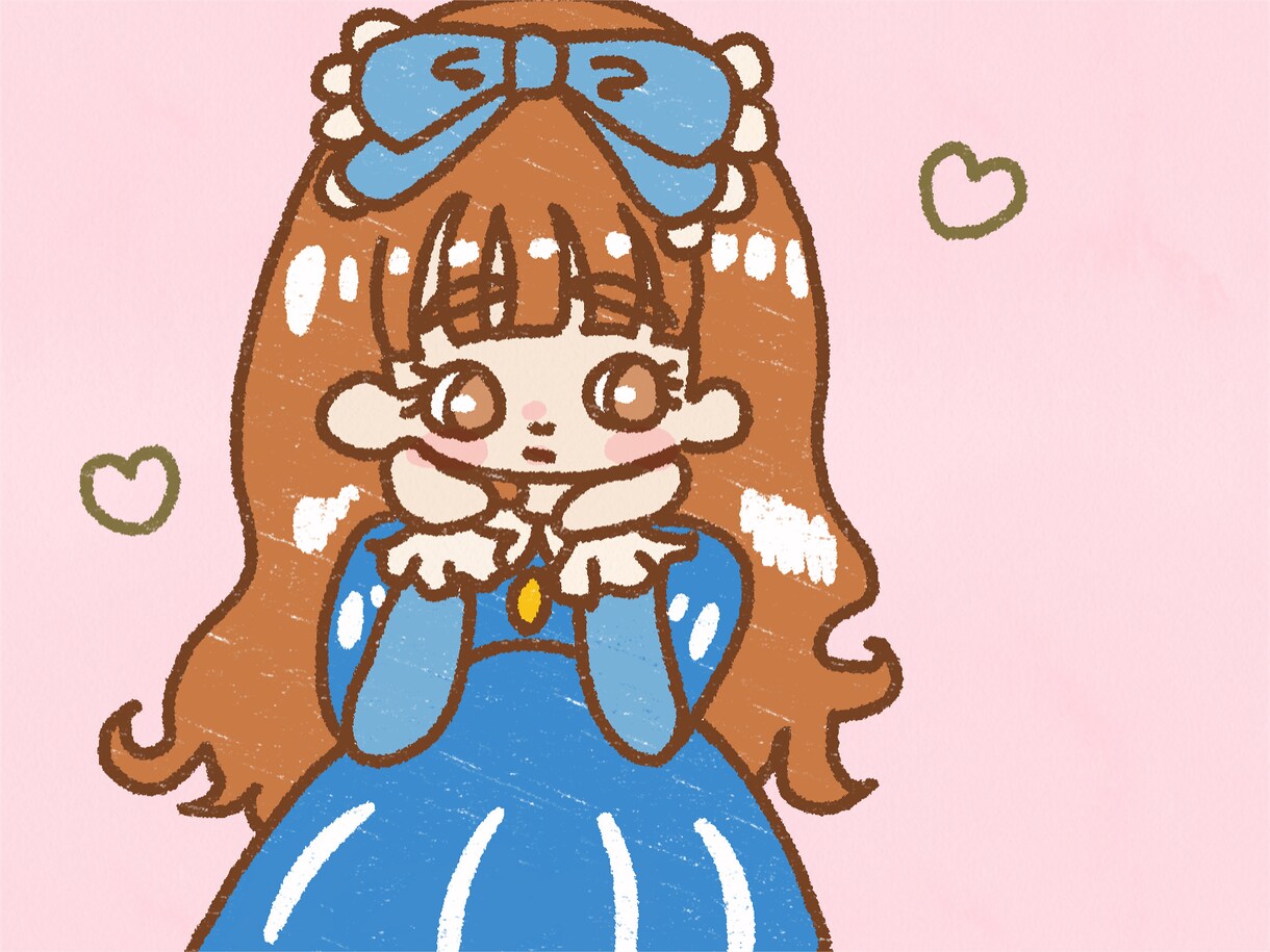 ゆるふわイラストかいてます 絵本みたいな世界観のデジタルイラストです！ イメージ1