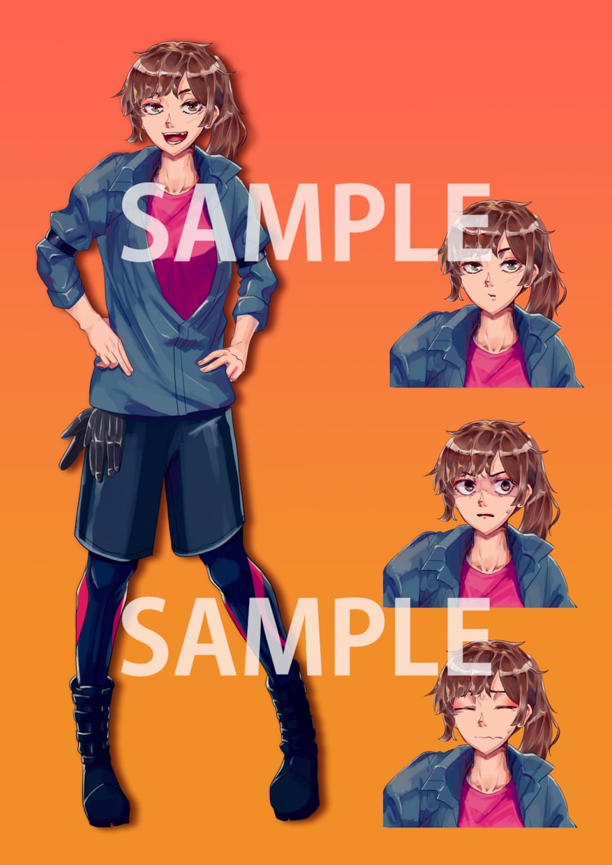 TRPG向けの立ち絵を作成します 設定を汲み取り、人物らしさを表現します。 イメージ1