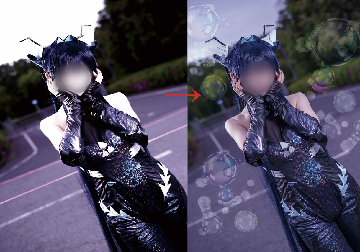 コスプレ、ポートレートを編集します 無制限で白飛び修正、肌加工などなどご要望にそって編集します イメージ1