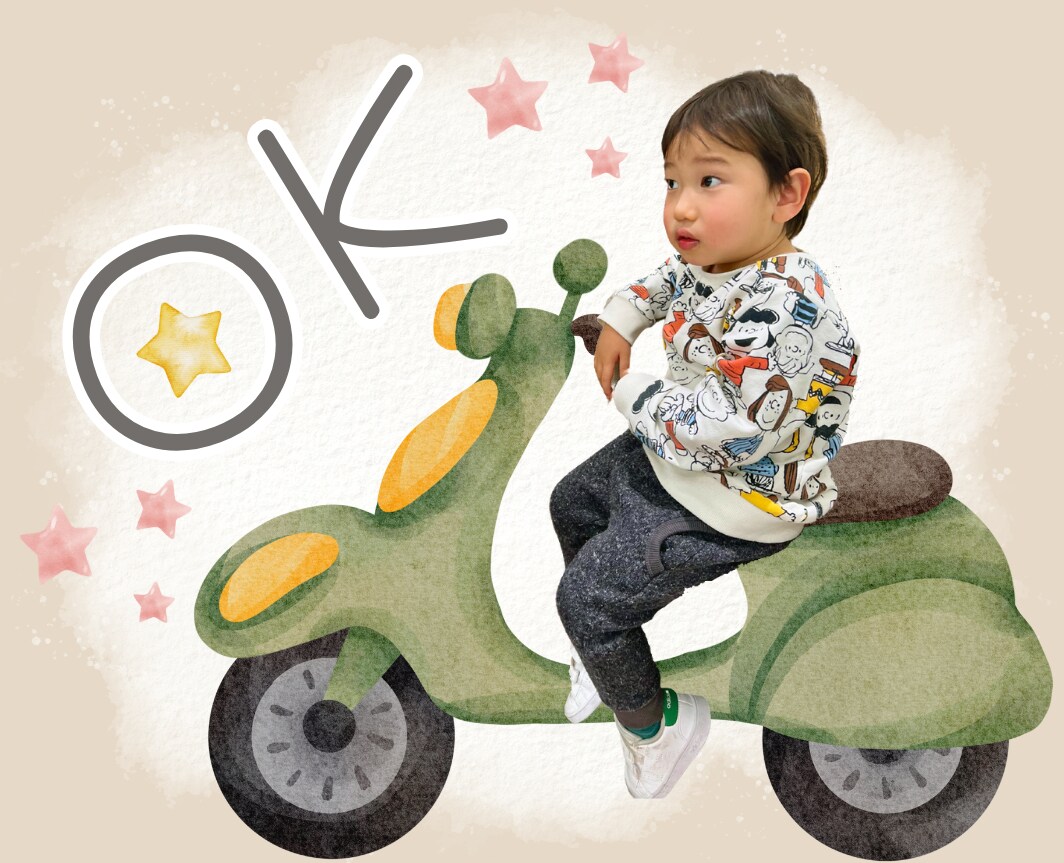 写真を組み合わせて 子供LINEスタンプつくります 水彩タッチイラストとお子さまの写真をあわせて可愛く仕上げます イメージ7