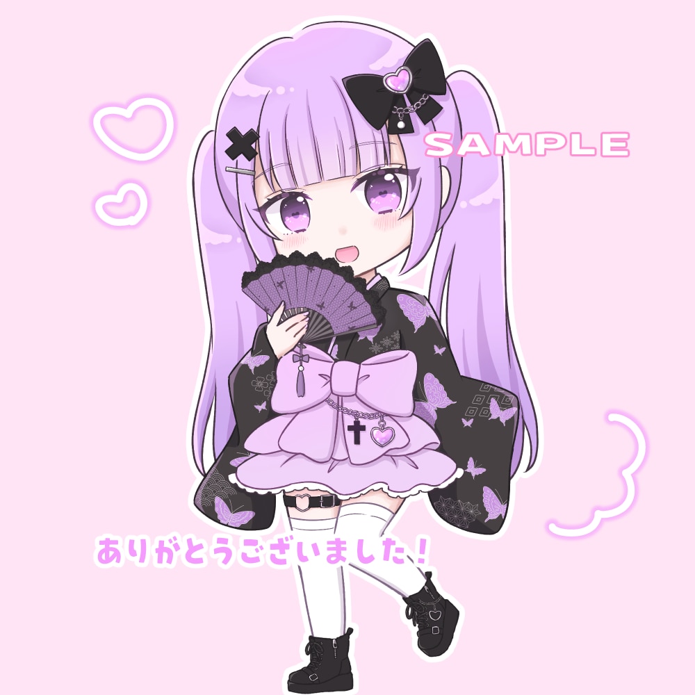 SNSブログに♡商用利用◎かわいいイラスト描きます 修正何度でも！配信やグッズに✰バストアップ～全身まで！ イメージ4