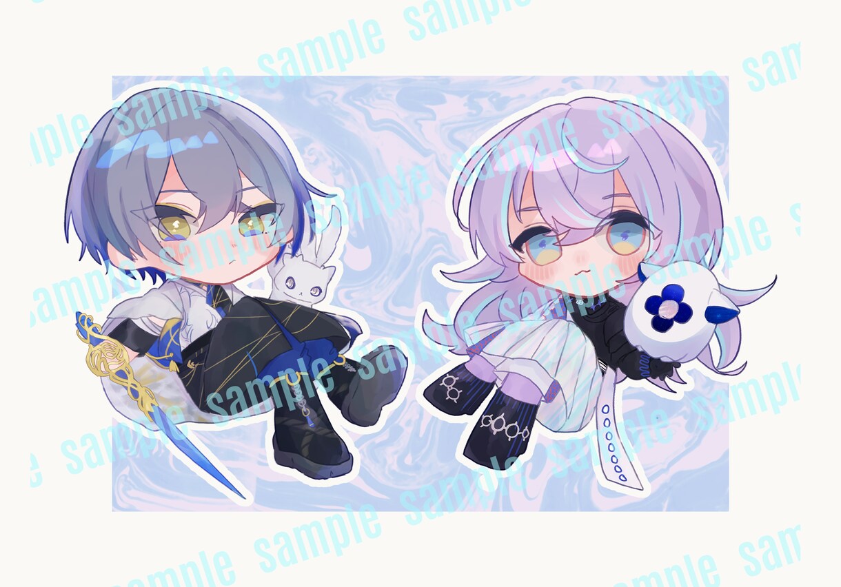 かわいいSDイラスト制作承ります アイコン、スタンプなどに！心を込めて描かせて頂きます！ イメージ5
