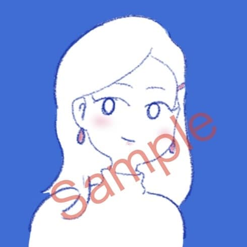 シンプルでかわいい！イラストアイコン作ります 《好きな色》や《イメージカラー》で印象的なアイコン♪ イメージ2