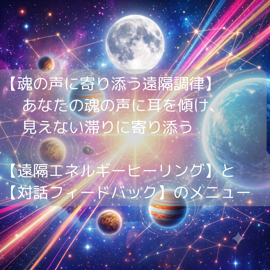 あなたの魂の声を聞き、現実の行動指針をお伝えします 魂の同調(対話)とロジカルな分析で明日の一歩を健やかに調える イメージ2
