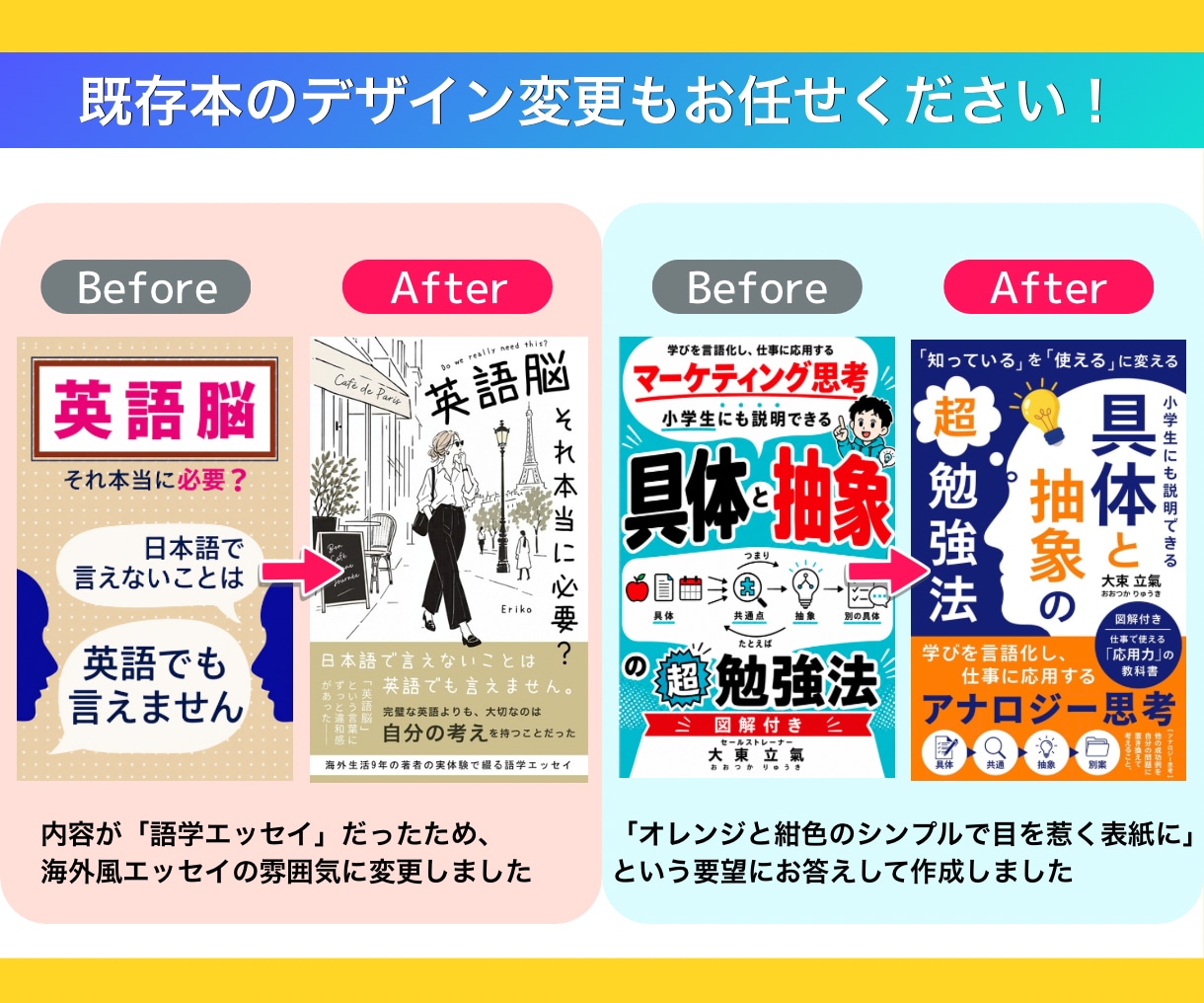 目を惹くkindle電子書籍表紙デザイン作ります Kindle作家ならではの視点で、心に残る表紙を提案します！ イメージ5