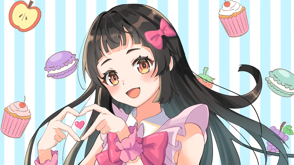 可愛い女の子のイラスト描きます アイコン・動画のサムネ・グッズ作成・TRPGの立ち絵に！ イメージ3