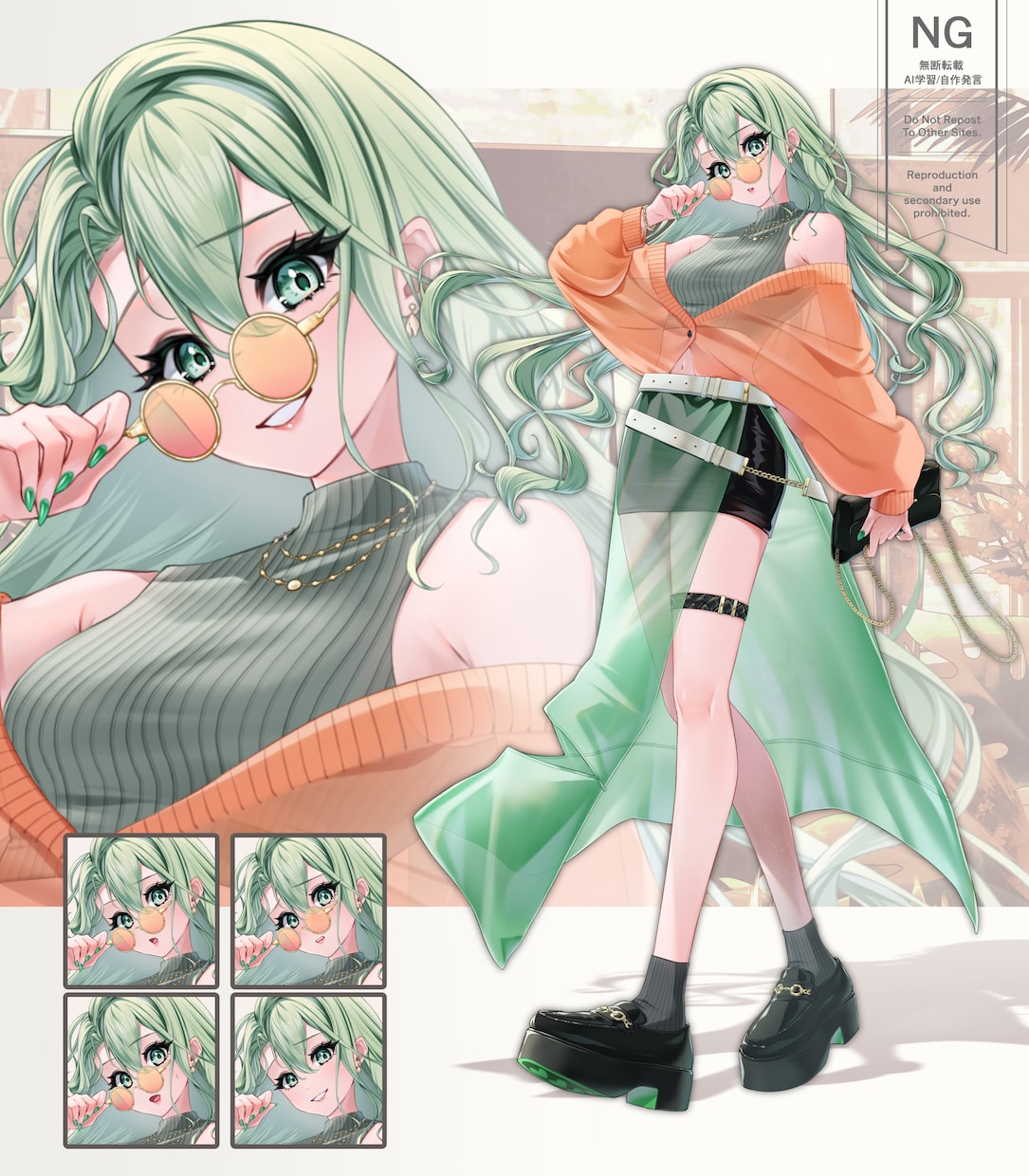 Live2D用パーツ分けイラスト・立ち絵制作します Vtuber、キービジュアル、ゲーム、TRPGに イメージ8