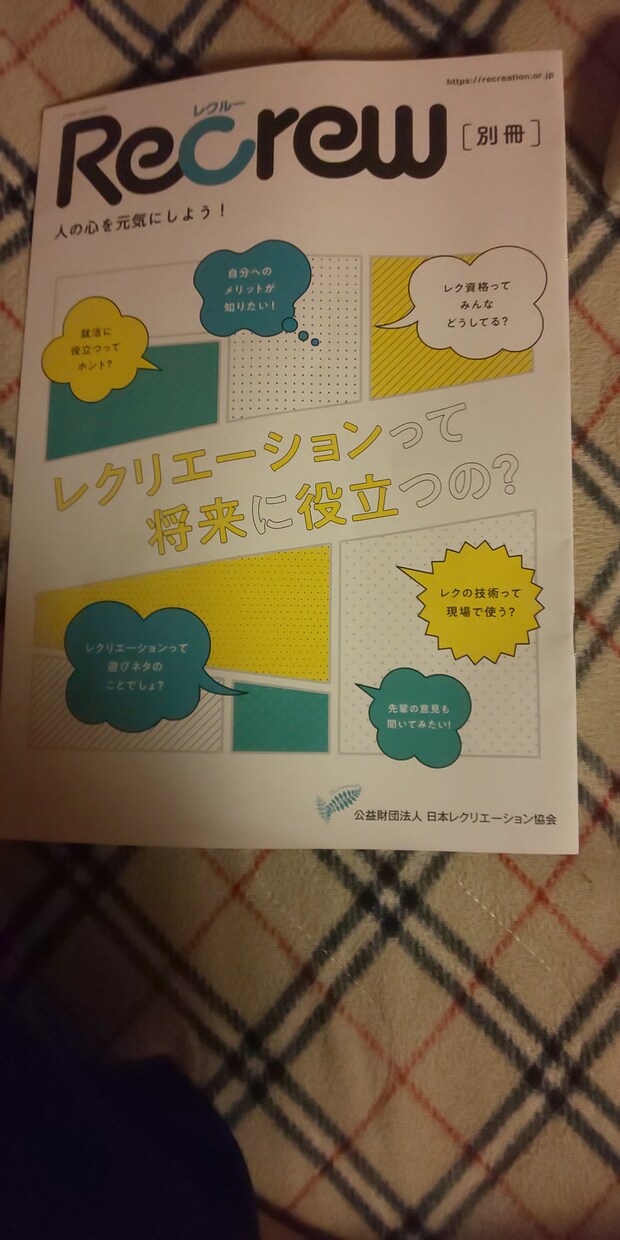 レクリエーションについて、アドバイスします レクについてのアドバイスを文章にて返事を致します。 イメージ1