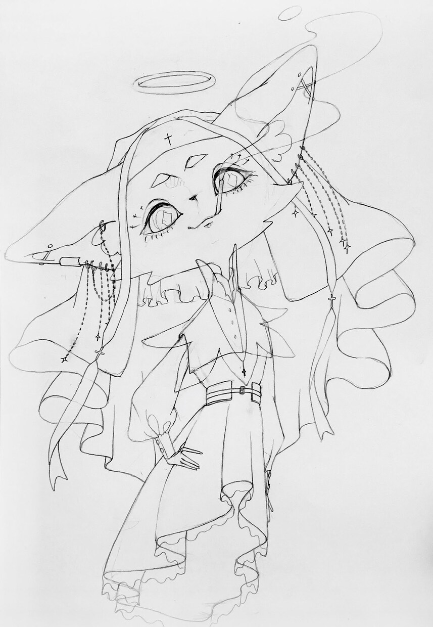 アナログ+デジタル着色のイラスト描きます 女の子！動物！手描き感！可愛い！絶対被らない可愛さを… イメージ7