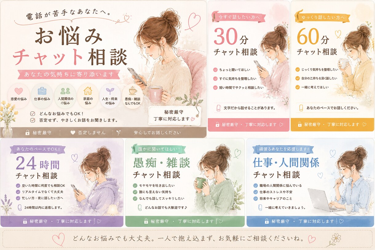 今すぐ話し相手になってほしい！！の力になります あなたの気持ちを否定せず、丁寧に話を聞きます！雑談もOK！ イメージ1