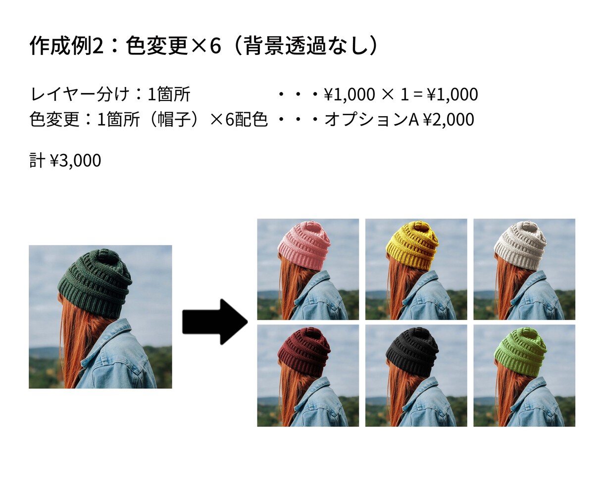 画像のレイヤー分け・色変更いたします 【販促用商品画像、オリジナル商品のプリントデータなどに】 イメージ4