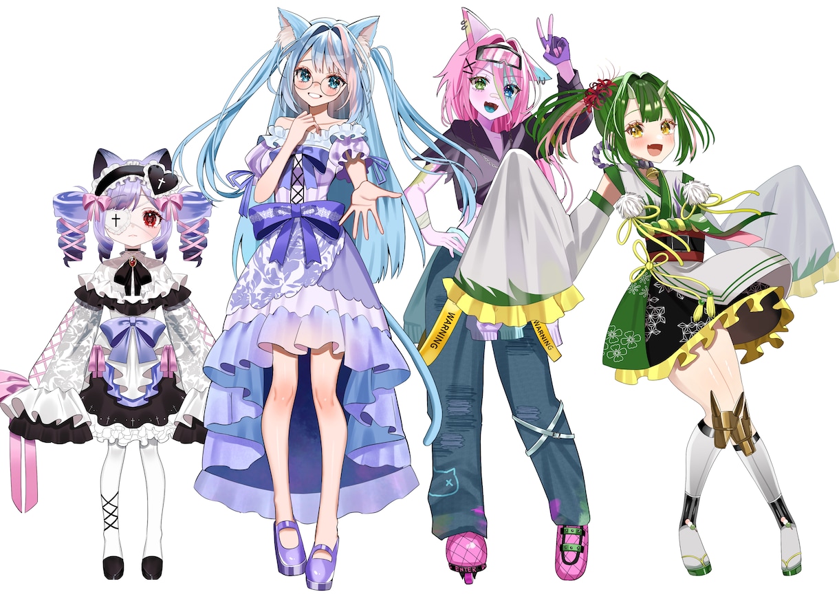 鮮やかな目を引く一枚絵を作成します 最短2週間納品・報連相迅速・華やか＆儚いイラストが得意 イメージ3
