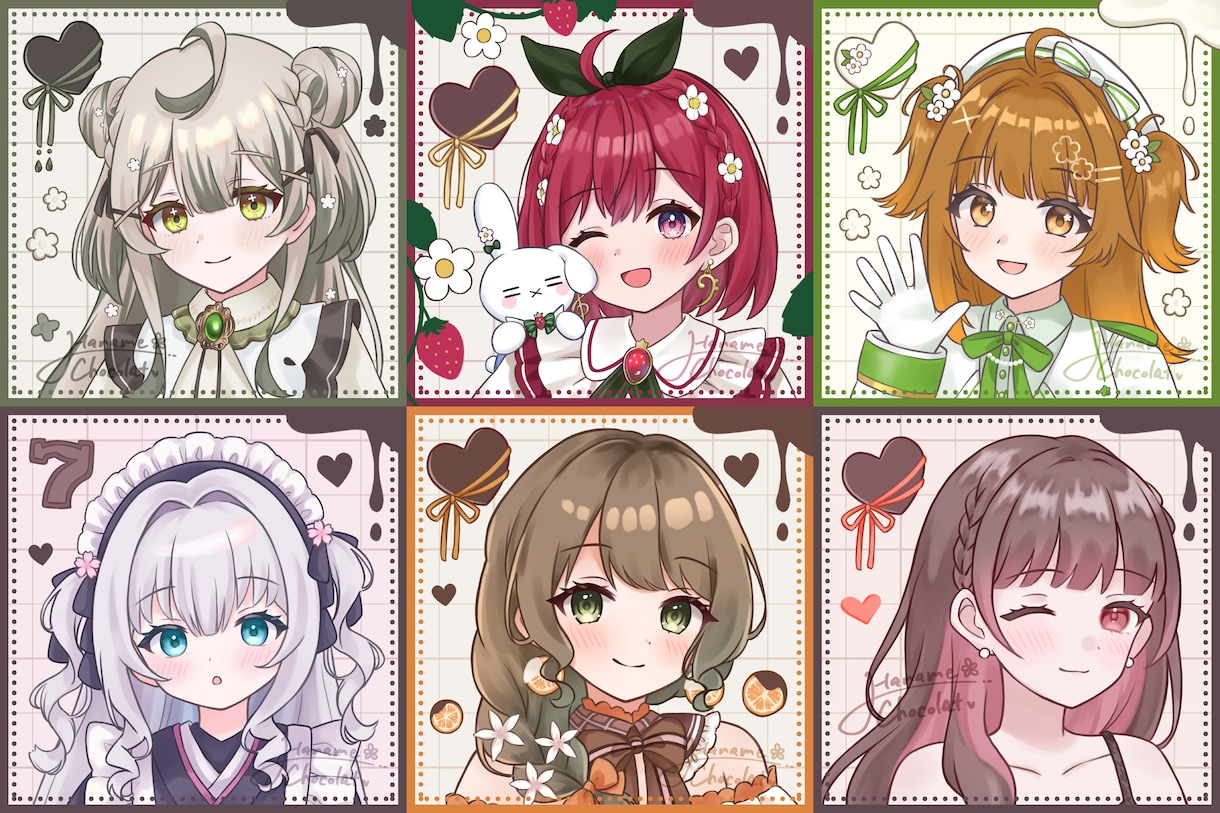 可愛い・優しい・幸せ なイラスト制作します 立ち絵・歌みた・1枚絵・小物・ミニキャラ等、制作いたします！ イメージ7
