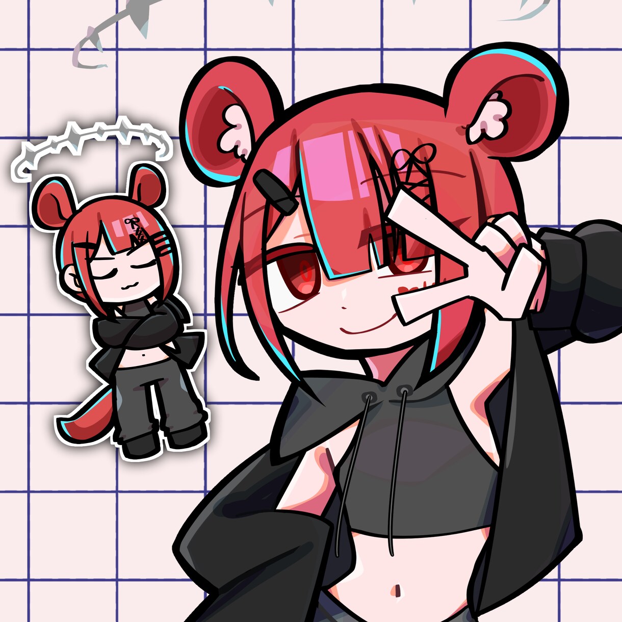 太線×ポップなデフォルメキャラ描きます 太線とぱきっとした色のポップなデフォルメイラストを制作します イメージ4