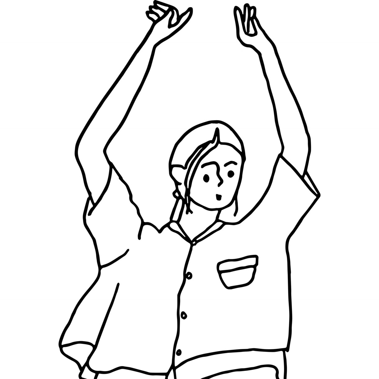 写真からシンプルな線画イラストの似顔絵を作ります 《ポップでかわいいSNSアイコンにぴったりのオリジナル作品》 イメージ3