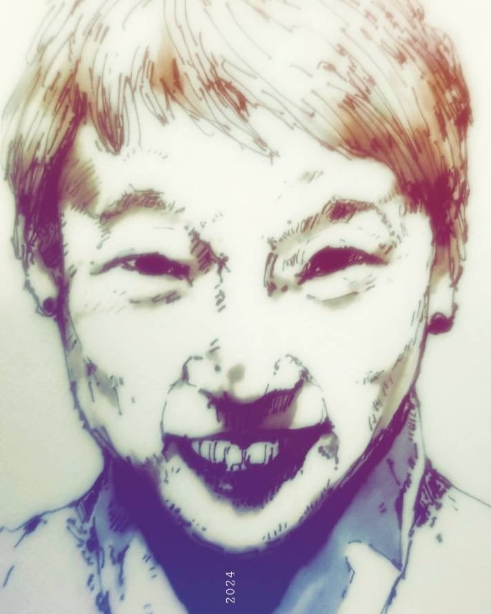 あなただけのオリジナル似顔絵描きます どこか味のある不思議なタッチで描きます。 イメージ5