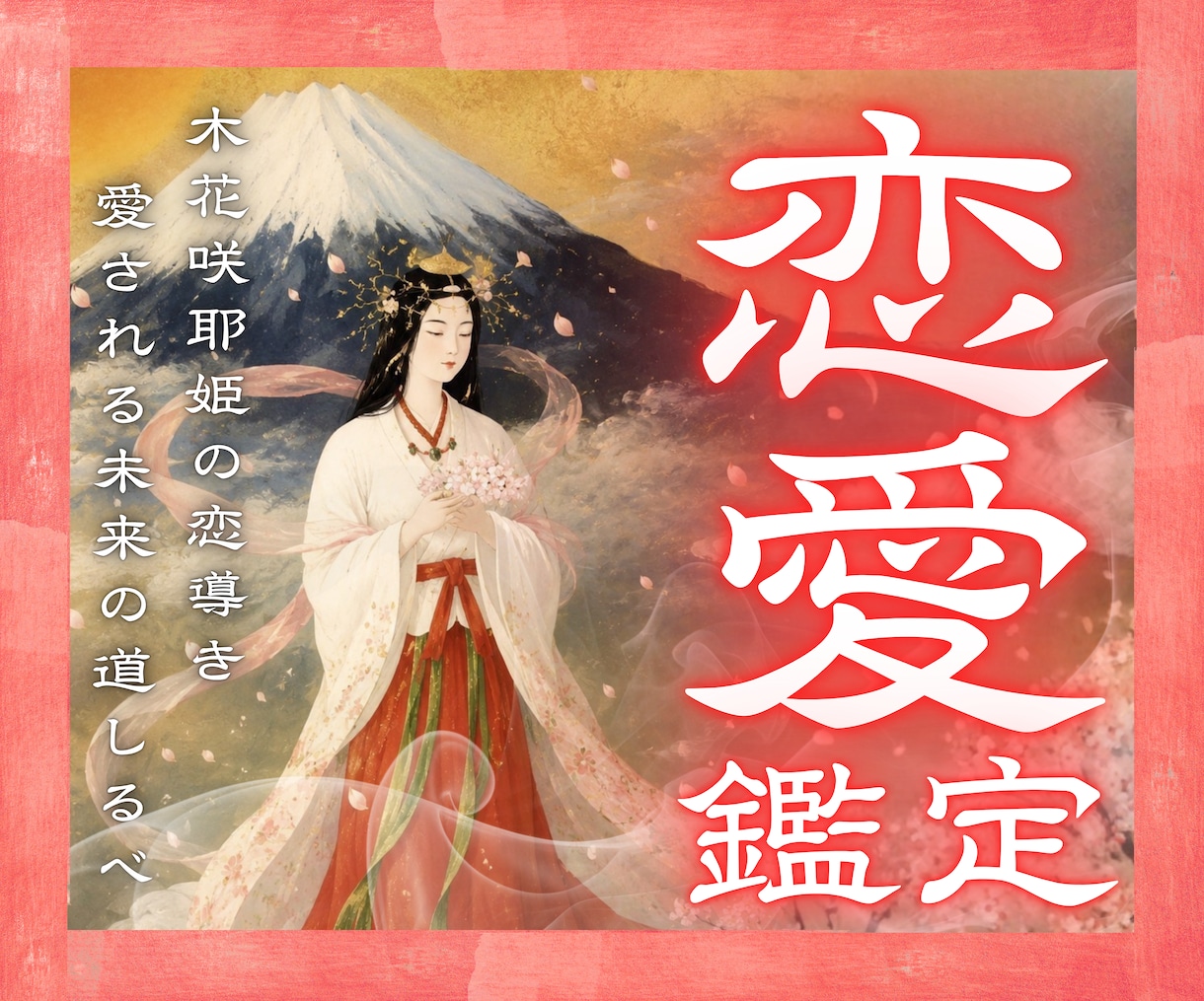 24h以内恋愛鑑定｜神域富士の麓で未来を視ます 木花咲耶姫の御神気で「恋の滞り」を解き、愛の巡りを促進 イメージ1