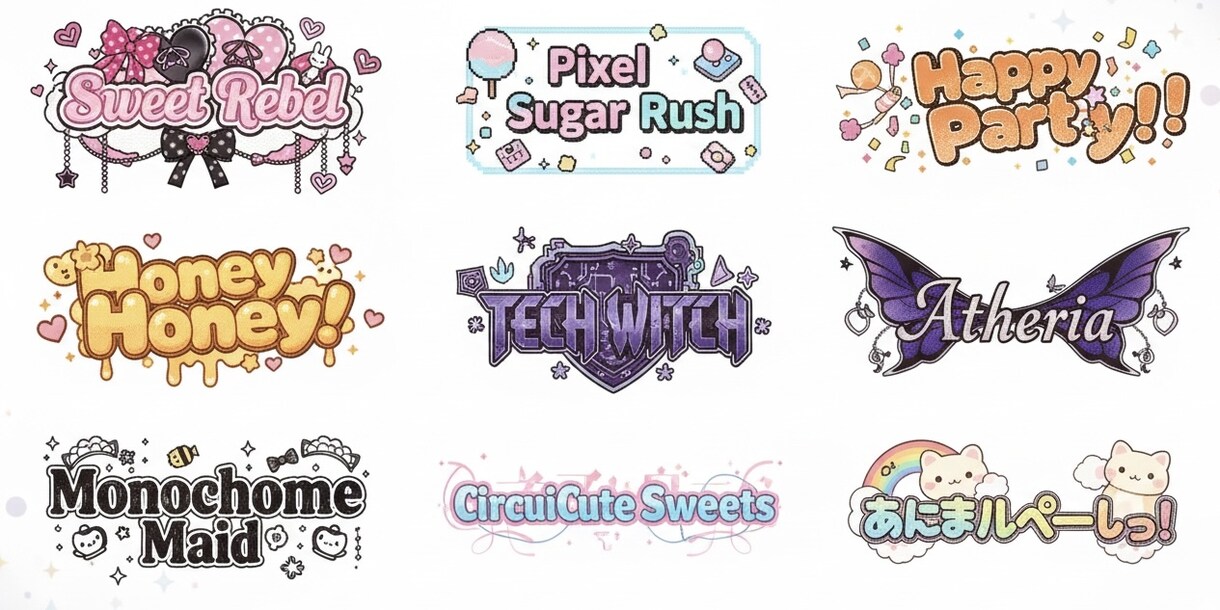 商用可！VTuberネームロゴなどデザインします ご依頼いただければ系統問わず作成させて頂きます！！！ イメージ9