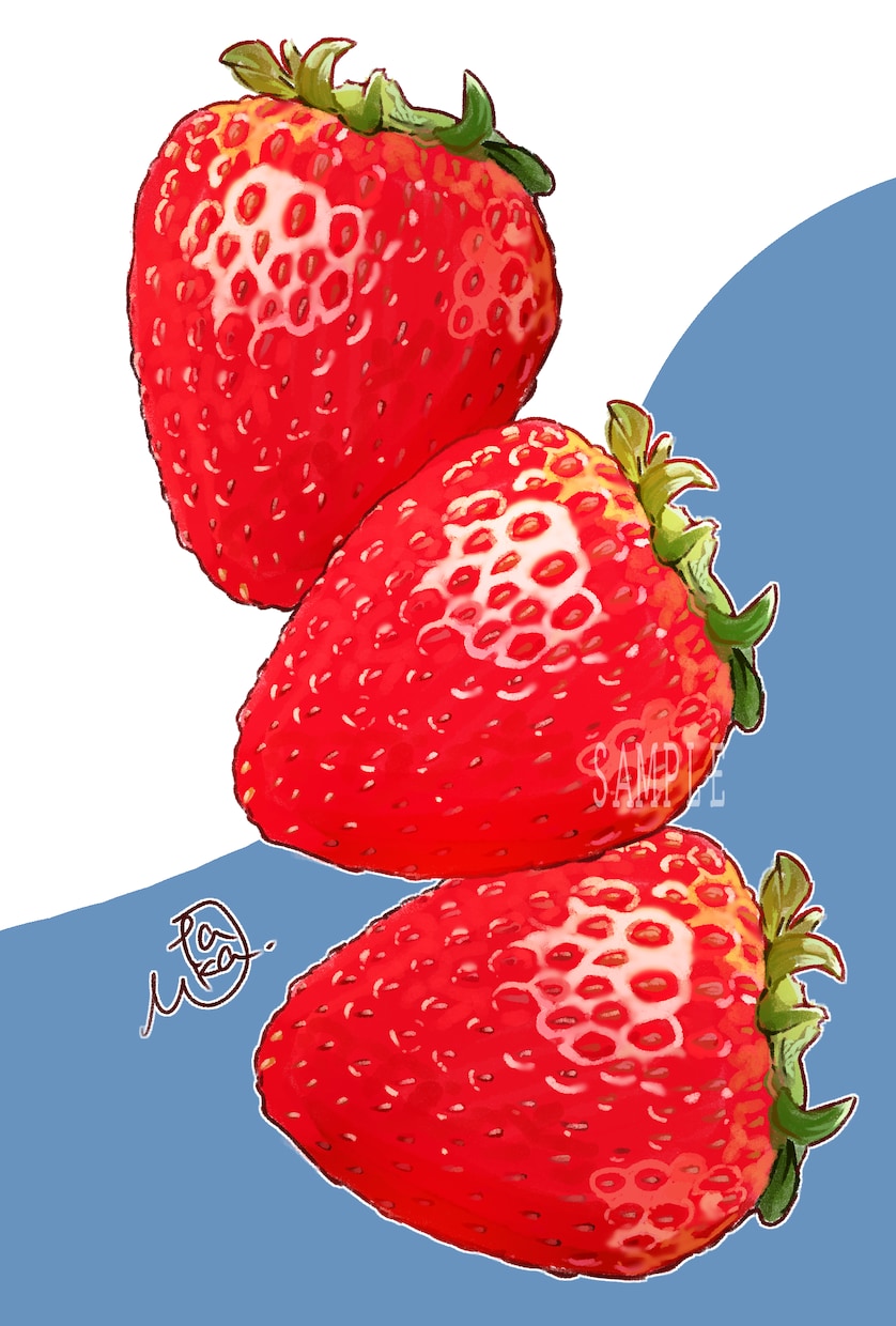 食べ物のポップで鮮やかなイラストをお描きします 丁寧にヒアリングします!オリジナリティ溢れる手描きの温かみ◎ イメージ1