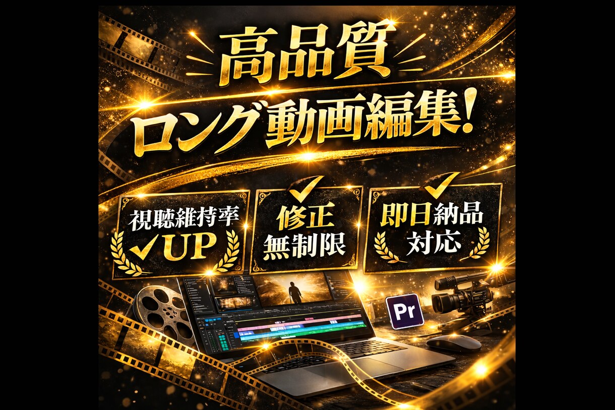 ロング動画編集します 継続依頼歓迎・フルテロップ対応 イメージ1