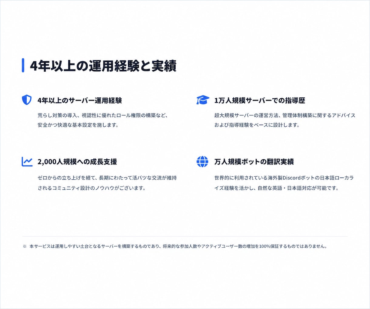 高品質✨なDiscordサーバー構築を代行します 4年、15000人サーバーの運営経験者がサポートを提供します イメージ6
