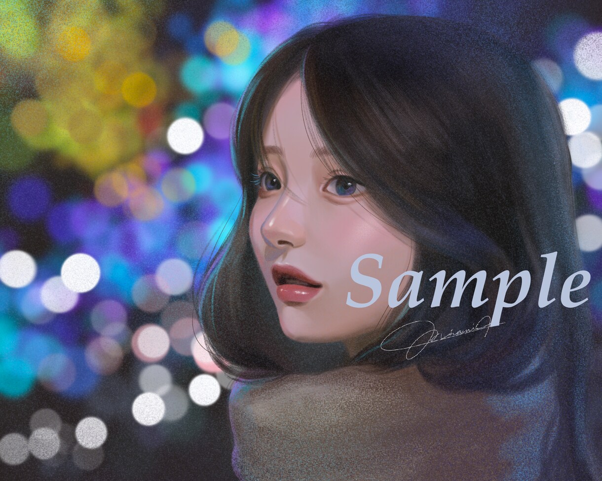 美麗な厚塗りイラスト描きます お部屋やお店での鑑賞用、大切な方へのプレゼント用に♡ イメージ1