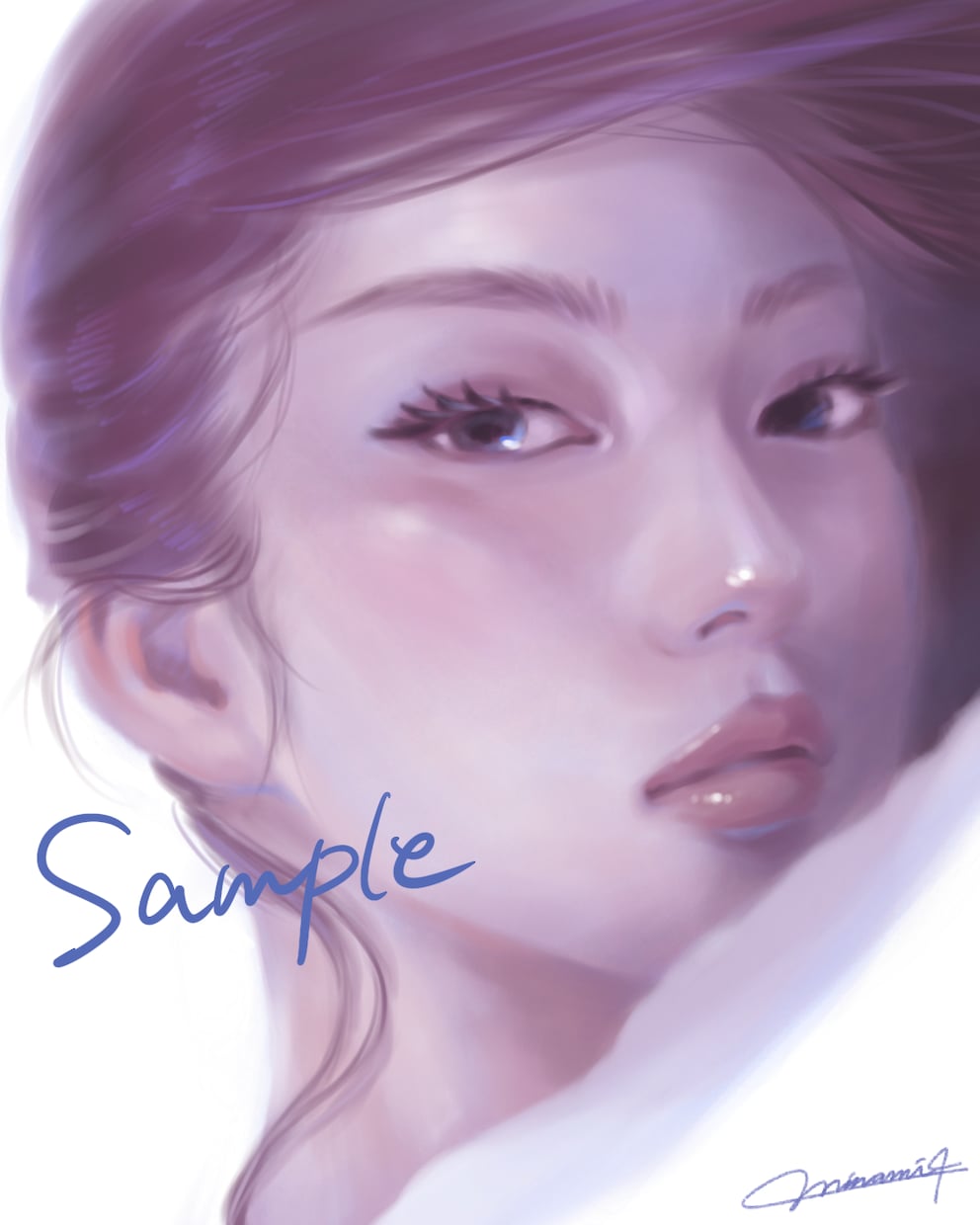 感情をテーマに「強さ」「透明感」ある女性を描きます あなたにそっと寄り添う、お守りのような一枚絵をお届けします イメージ4