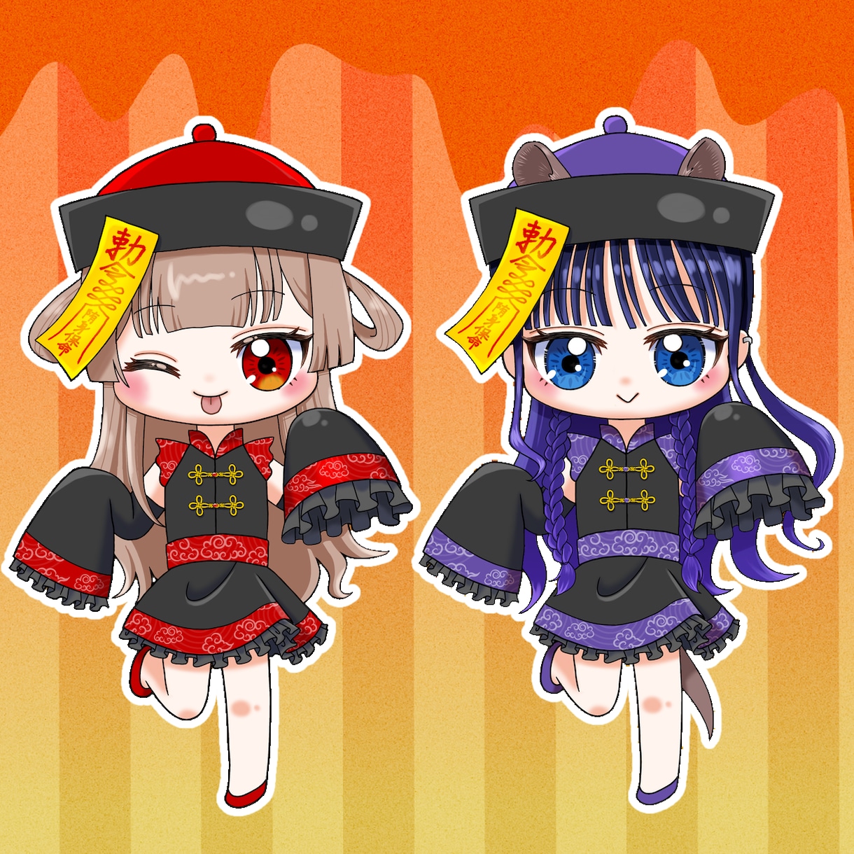 納期最短3日！ハロウィン量産イラスト描きます VTuber・Vライバーさん必見！返礼品にも！ イメージ2