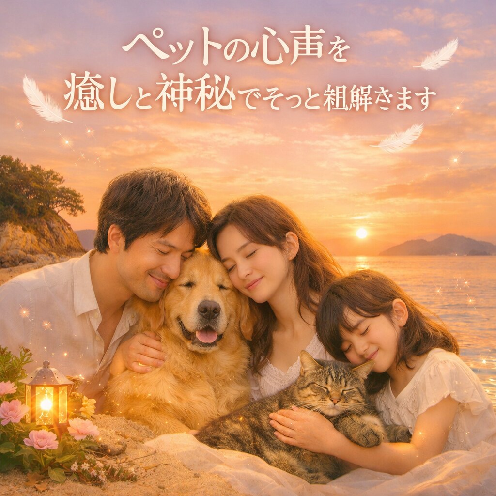 ペットの心声を癒しと神秘でそっと紐解きます 言葉にならない気持ちを、やさしい波動で受け取ります イメージ1