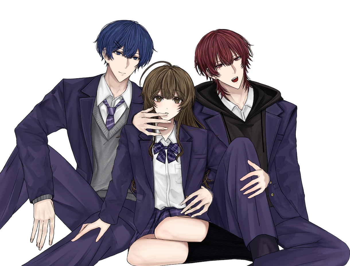 キャラクターの立ち絵イラストを描きます 商用利用可！グッズ用やTRPG用の立ち絵などに最適です イメージ2