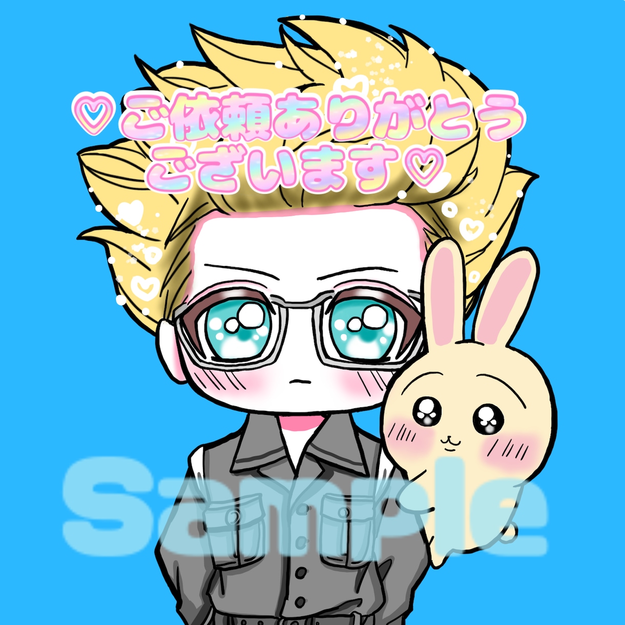 カラフルで可愛い♡ミニキャラを描きます キラキラ可愛い✨商用利用可◎配信.グッズ.アイコンなどに！ イメージ10