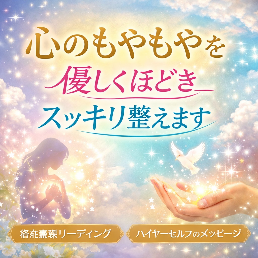 心のもやもやを優しくほどきスッキリ整えますます 潜在意識リーディングとハイヤーセルフのメッセージ イメージ1