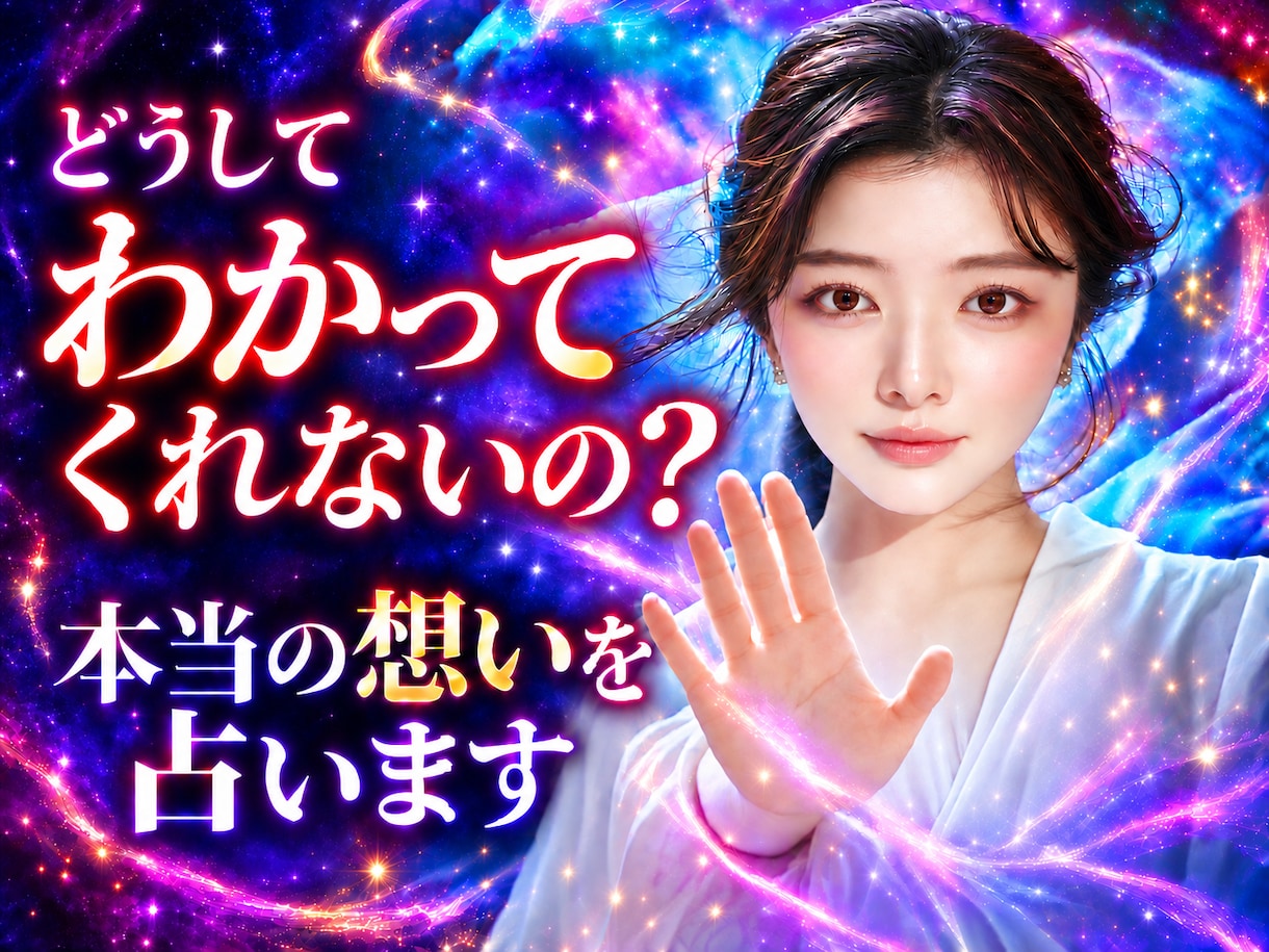 どうしてわかってくれないの？見えない想いを占います 言葉の奥にある本当の想いを感じる時間 イメージ1