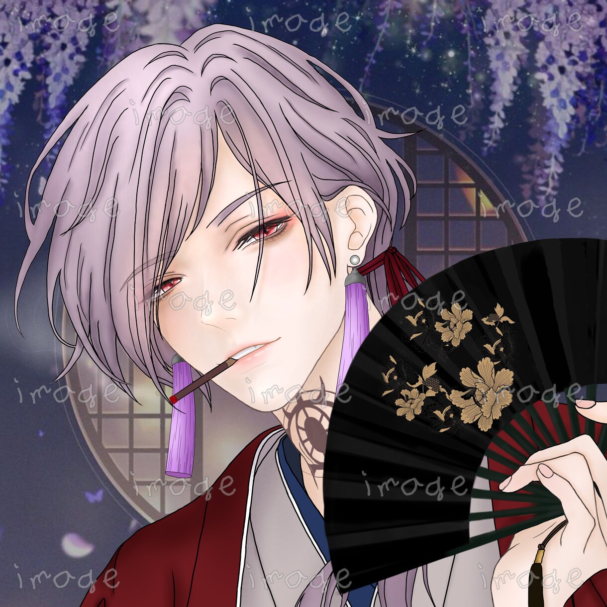 目を引くイラスト、歌みた、サムネを作成します 可愛いものから、妖艶なものまで幅広くご要望にお答えします！ イメージ8