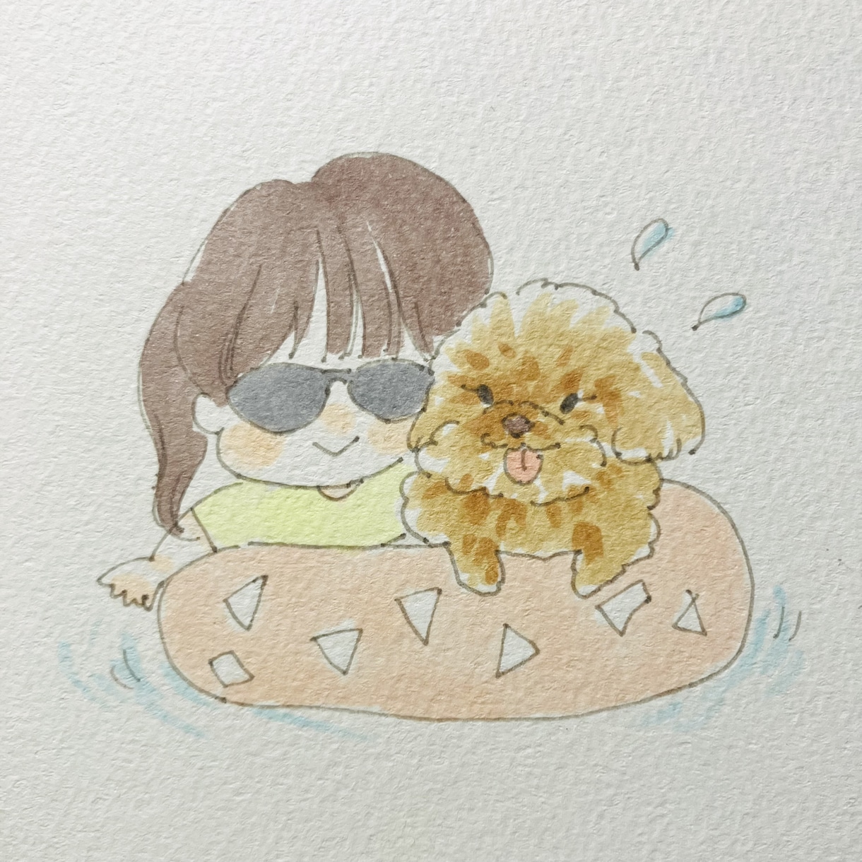 お茶目なデフォルメイラスト似顔絵アイコン描きます 人物からペットまで♪2ショットもできます イメージ2