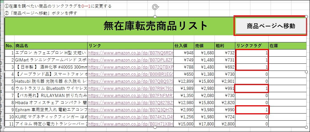 無在庫転売の在庫チェックの時間を節約させます 一度に複数点の商品ページを開くことができて時間節約！ イメージ1
