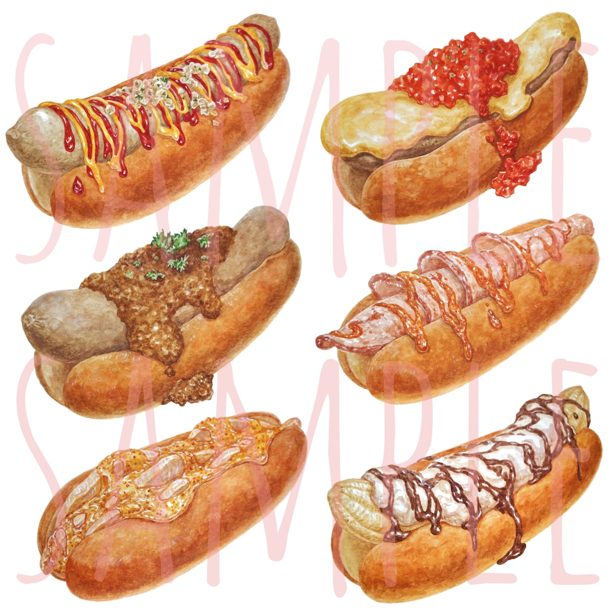 商用OK！食べ物イラスト制作致します 集客 店舗メニュー紹介用に アイコン用など食べ物好きな方にも イメージ7