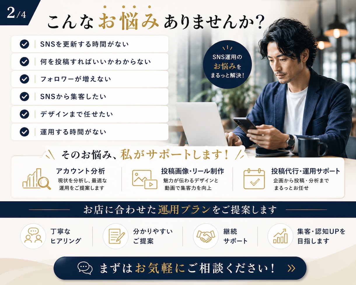 Instagram運用代行いたします 集客、伸び悩み相談しお客様にアピールできる場をSNS上で！ イメージ2