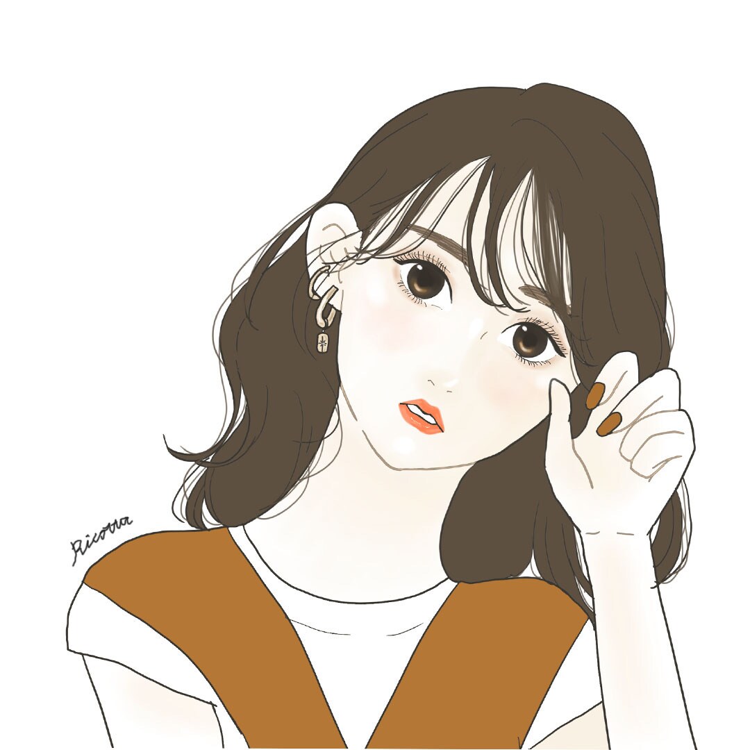 見ていてキュン♡可愛いガールズイラスト描きます イマドキで可愛い、メイクに特化したガールズイラスト イメージ7