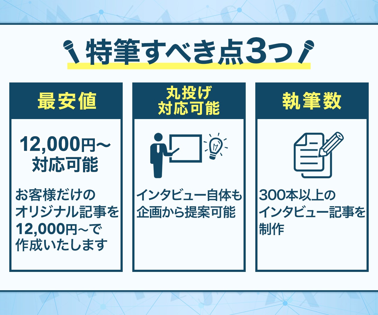 限定5社//プロがＭ＆Ａのインタビュー記事書きます 一括で完結！信頼感の出せる記事/M＆A記事の専門家が書きます イメージ4