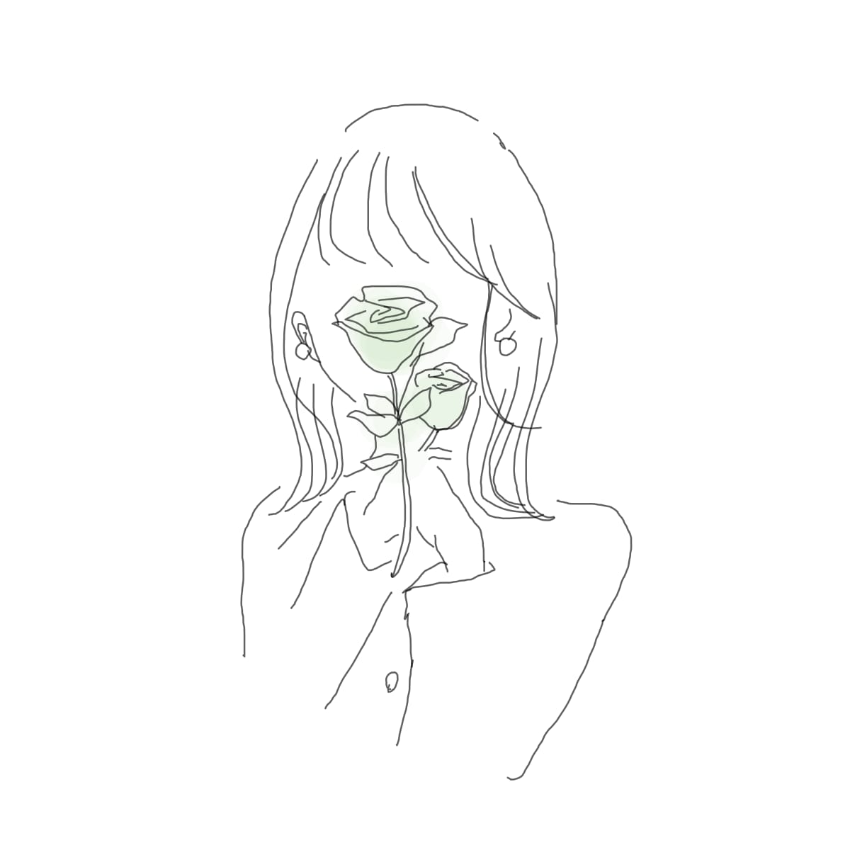 女性線画イラスト描きます 細かい追加料金なしでオーダーメイド♡ イメージ2