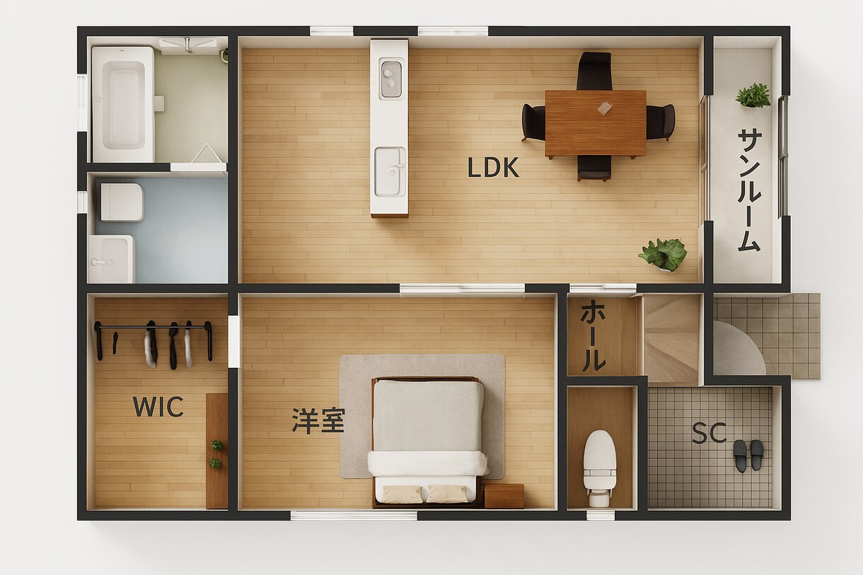 不動産3D間取り図生成｜簡単マニュアルをお渡します 家具付き3D間取り図を！プロ仕様プロンプト+使い方マニュアル イメージ4