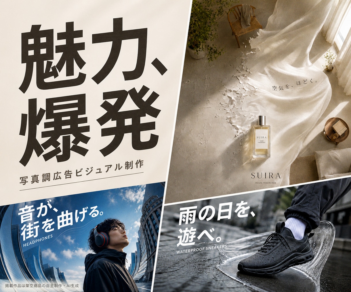 商品の魅力を伝える写真調広告を作ります 撮影ではつくりにくい世界を、伝わる一枚へ イメージ1