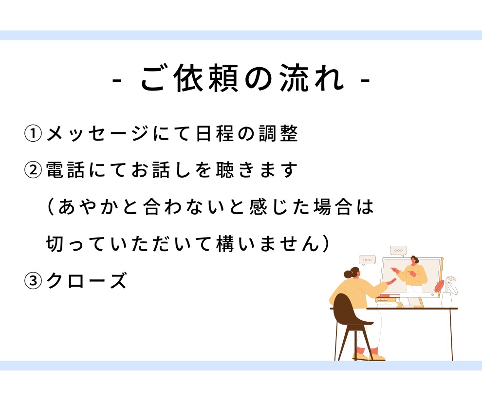 気持ちが整理できない方の悩みを臨床心理士が聴きます 悩みを言語化してスッキリしませんか？ イメージ6