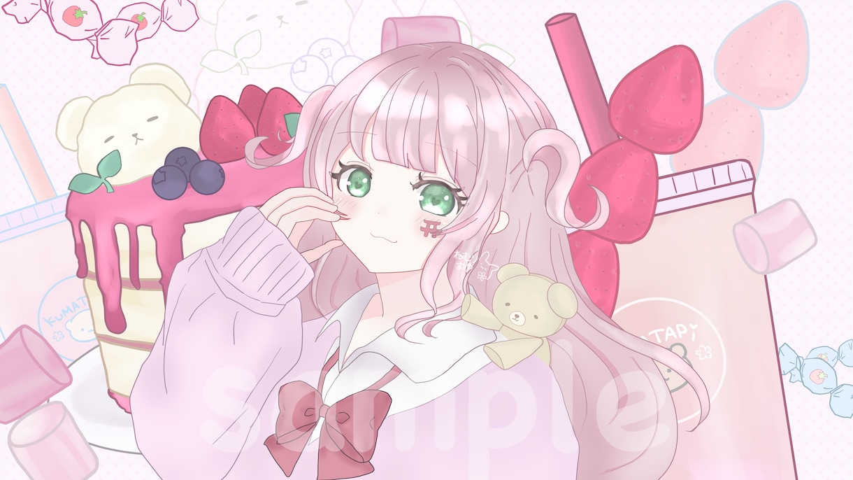 歌ってみた動画等のイラストを制作いたします 歌い手さん！VTuberさん！キャラの個性を大切に描きます イメージ8