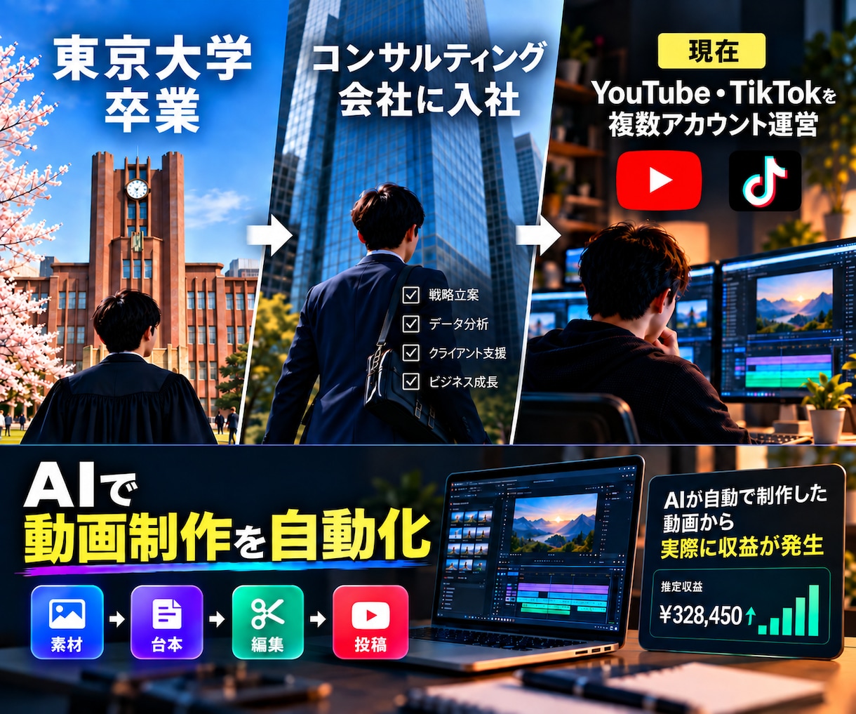 AI自動制作でチャンネル立ち上げを支援します 成功事例の共有から、AIでのショート動画制作自動化の方法まで イメージ4