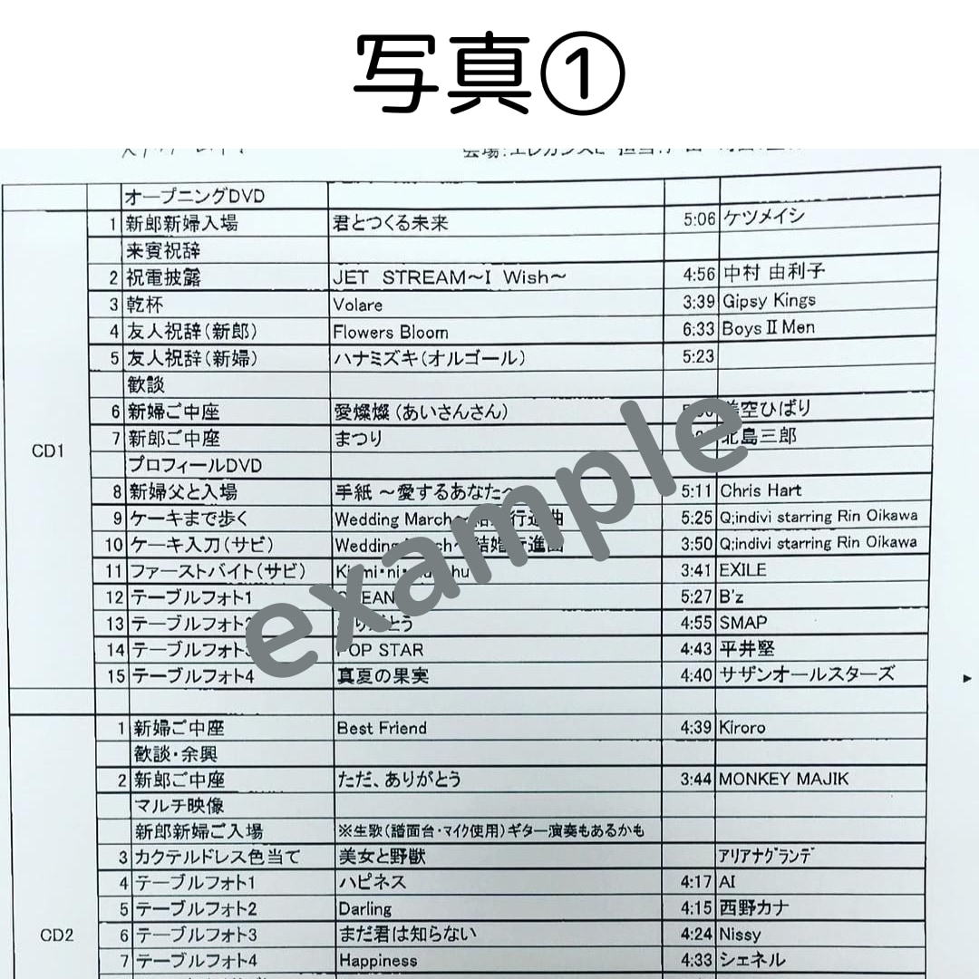 結婚式のBGMのアドバイス・チェックをします 結婚式のBGMで後悔したくないですよね？ イメージ2